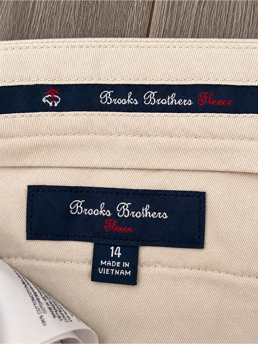 Brooks Brothers Fleece Youth Khaki Pants Size 14 Classic Dress Chinos EUC - Picture 4 of 4
